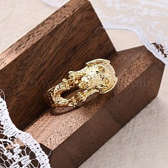 Латунные манжеты для женщин и мужчин RJEW-C118-03G