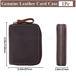 Прямоугольные кожаные кошельки для кредитных карт для женщин и мужчин AJEW-WH20001-31B