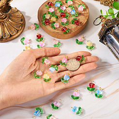 Стеклянный кулон и комплект подвесок-коннекторов&nbsp;PALLOY-TA00139