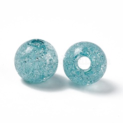 Прозрачные акриловые бусины с кракле&nbsp;X-OACR-H019-02