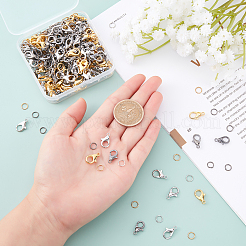 180 шт. 3 цвета железные открытые прыжковые кольца IFIN-FH0001-52