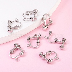 Латунь винт конвертер клип серьги EC143-NF