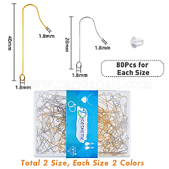 160 шт. 4 крючка для сережек из хирургической нержавеющей стали 316 STAS-DC0011-39