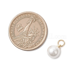 6 шт. 2-х цветные круглые подвески-жемчужины&nbsp;PALLOY-JF04977