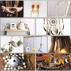 200 шт. столбчатые деревянные европейские бусины WOOD-GA0001-51