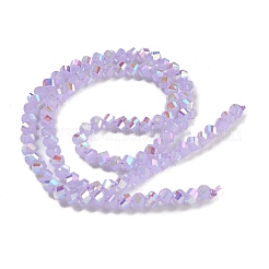 Стеклянные бусины с гальваническим покрытием &nbsp;GLAA-Q105-04J