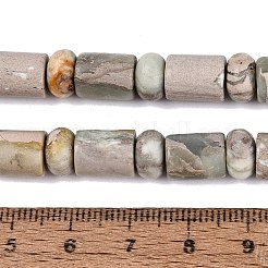 天然バリスサイトビーズ連売り  バレル＆ロンデル  8x10mm  穴：0.9~1.2mm  約50~52個/連  14.57~15.35インチ（37~39cm）  ロンデル：8x4.5~5mm&nbsp;G-Q616-09J