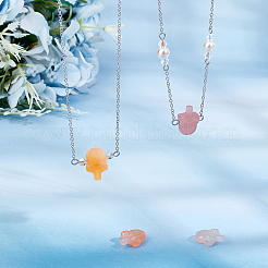 4 шт. Бусины из натурального агата G-OC0005-51A