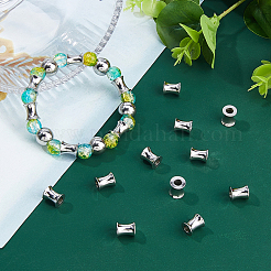 40 шт. Европейские бусины из нержавеющей стали 202 STAS-DC0017-25