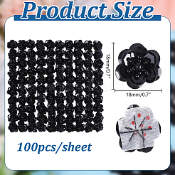 Accessori decorativi per costumi con fiori in paillettes di poliestere&nbsp;DIY-WH0899-422B