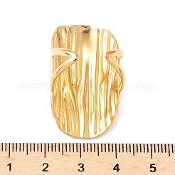 Овальные массивные манжетные кольца из нержавеющей стали марки 304 RJEW-S626-05G