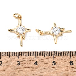 Pendentifs en laiton Shegrace avec zircon cubique transparent&nbsp;XGRQ3K574-566G