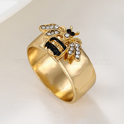 Fingerringe aus Zinklegierung und Strass&nbsp;FS-WGB1C3B-04