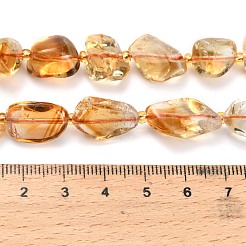 Природный цитрин бисер нитей G-L634-U01-01