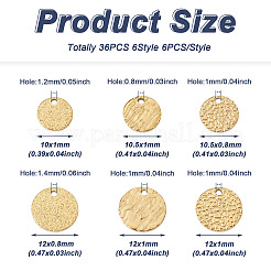 36 шт. 6 стиля ионного покрытия (IP) 304 нержавеющая сталь подвески STAS-PJ0001-35