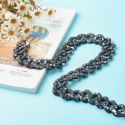 Окрашенные распылением пластиковые цепи и тросовые цепи ccb AJEW-JB01046