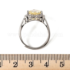 Регулируемые 925 серебряные манжеты с микропаве из кубического циркония для женщин RJEW-F183-01A-02