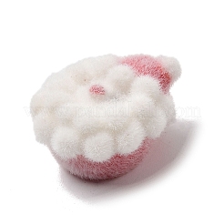 Рождественские подвески из непрозрачной смолы с эффектом флокирования&nbsp;LS-RESI-F062-04E