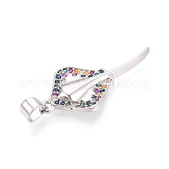 Латунные микро проложить кубического циркония подвески&nbsp;KK-T080-13P