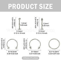 40 шт. 20 стиля&nbsp;AJEW-CJ0001-73