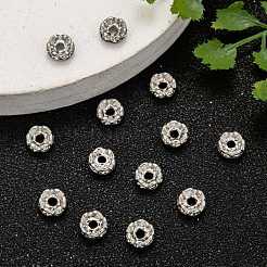 Латунные бусины-разделители из хрусталя класса А RB-A006-6MM-N