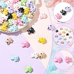 45 шт. 9-х цветные бусины из цинкового сплава&nbsp;FIND-CJ0003-97