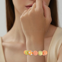 60 шт. 10 вида бусин из смоляных стразов RESI-PA0001-03