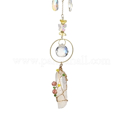 Acchiappasole pendenti in cristallo di quarzo naturale&nbsp;HJEW-P015-05