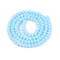 Fili di vetro in giada imitazione di colore solido opaco&nbsp;EGLA-A044-P3mm-D06