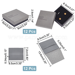 Scatole regalo per gioielli in cartone&nbsp;CON-WH0084-61B