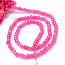 Натуральный белый нефритовый шарик нити G-R343-2x4-23