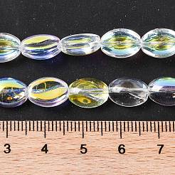 Стеклянные бусины с гальваническим покрытием &nbsp;EGLA-B005-01A-AB02