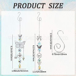 Наборы для самостоятельного изготовления подвесного ловца солнца в виде бабочки DIY-SC0030-69