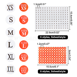 60 лист 12 стиля одежды размер круглые наклейки этикетки DIY-CA0001-84