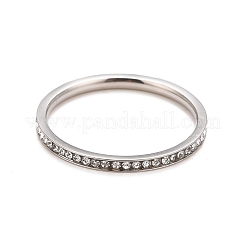 304ステンレススチールラインストーンリングセット  ミックスカラー  usサイズ10（19.8mm）  3個/セット&nbsp;STAS-D178-02E