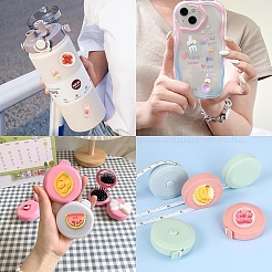 40 шт. 4 стиля непрозрачных симпатичных декоден-кабошонов из смолы&nbsp;RESI-YW0005-40