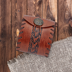 Mittelalterliche Münztaschen aus PU-Leder&nbsp;AJEW-WH20816-198B