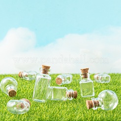 10 шт. Круглая стеклянная бутылка&nbsp;CON-FS0001-01
