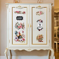 3 лист 3 стиля ПВХ водонепроницаемые декоративные наклейки&nbsp;DIY-WH0404-077