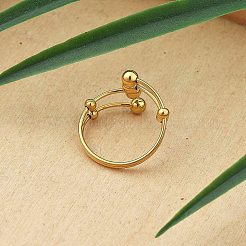 Ионное покрытие (ip) манжетные кольца из нержавеющей стали 304 RJEW-P131-01G