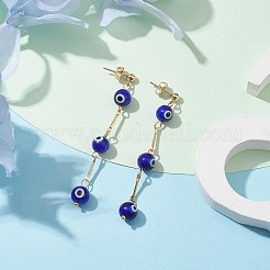 Серьги-гвоздики с подвесками в стиле лэмпворк от сглаза EJEW-JE05672