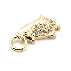 Латунные микро проложить кубического циркония подвески ZIRC-F131-21G