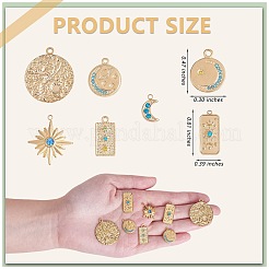 14 pieza 7 estilos colgantes de acero inoxidable 304&nbsp;STAS-SZ0002-78G
