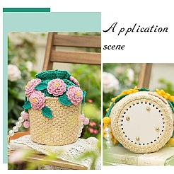 Плоское круглое дно сумки из искусственной кожи FIND-PH0002-04