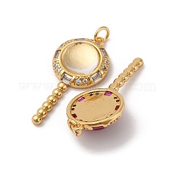 Латунные микро проложить кубического циркония подвески&nbsp;KK-U076-04G