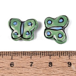 Perles de porcelaine papillon peintes à la main&nbsp;PORC-Q006-04A