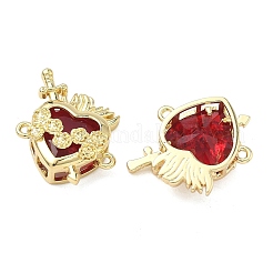 Подвески из латуни с прозрачным фианитом&nbsp;KK-F933-09A-G