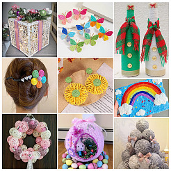 12 рулон 12-х цветных скрученных соломенных бумажных шнуров OCOR-TA0002-96