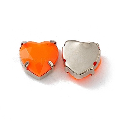 Сердце пришить стразами&nbsp;OACR-E012-03B-P08