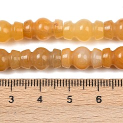 Природный Топаз нефрита бисер нитей G-P595-B03-01